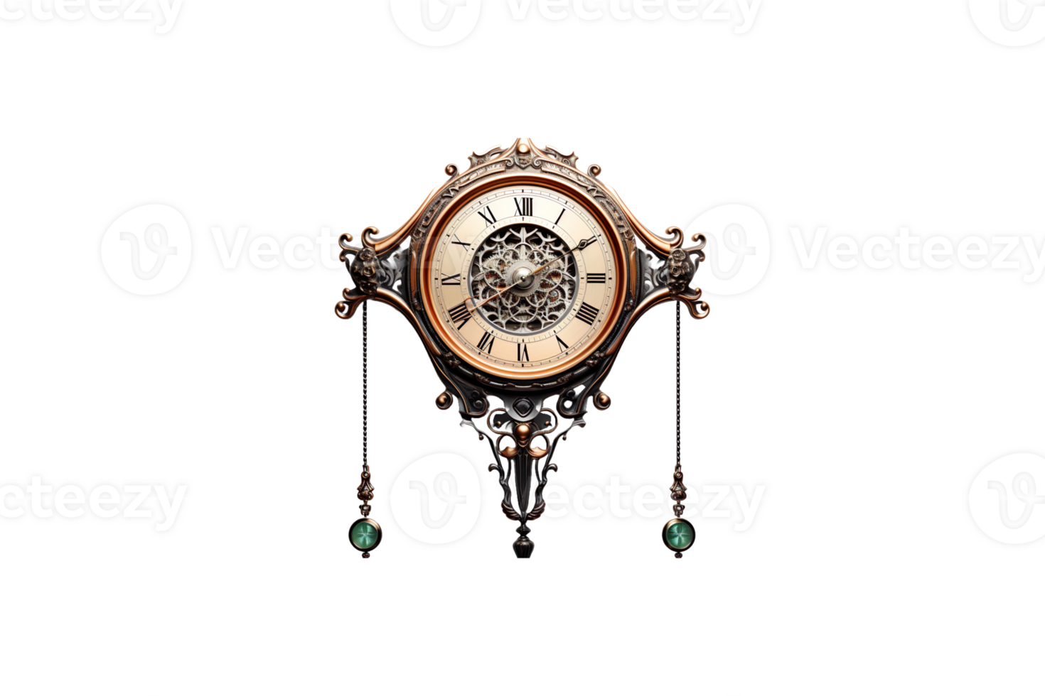 Clock Pendulum isolated on transparent background. png