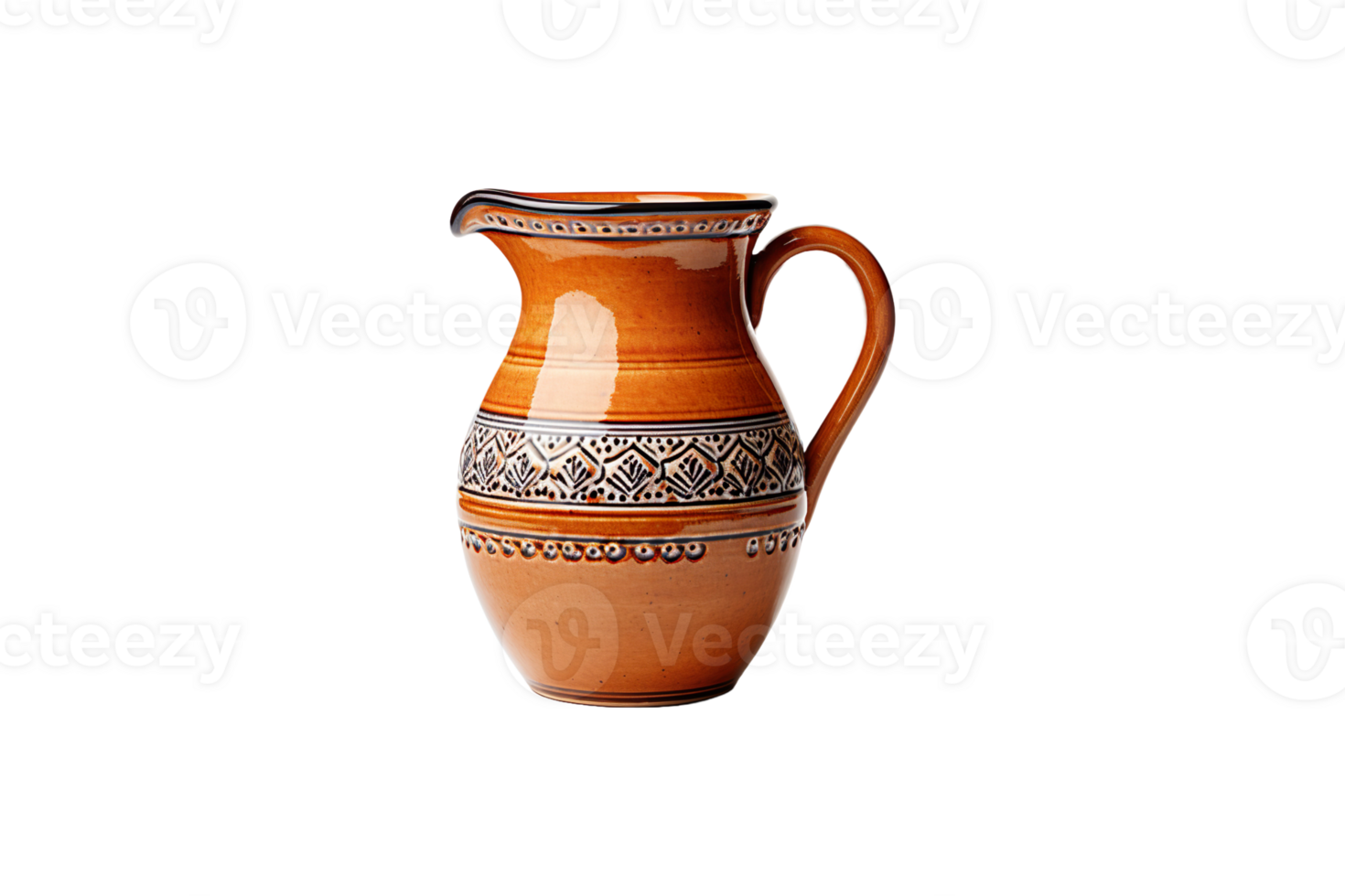 Clay Jug isolated on transparent background. png