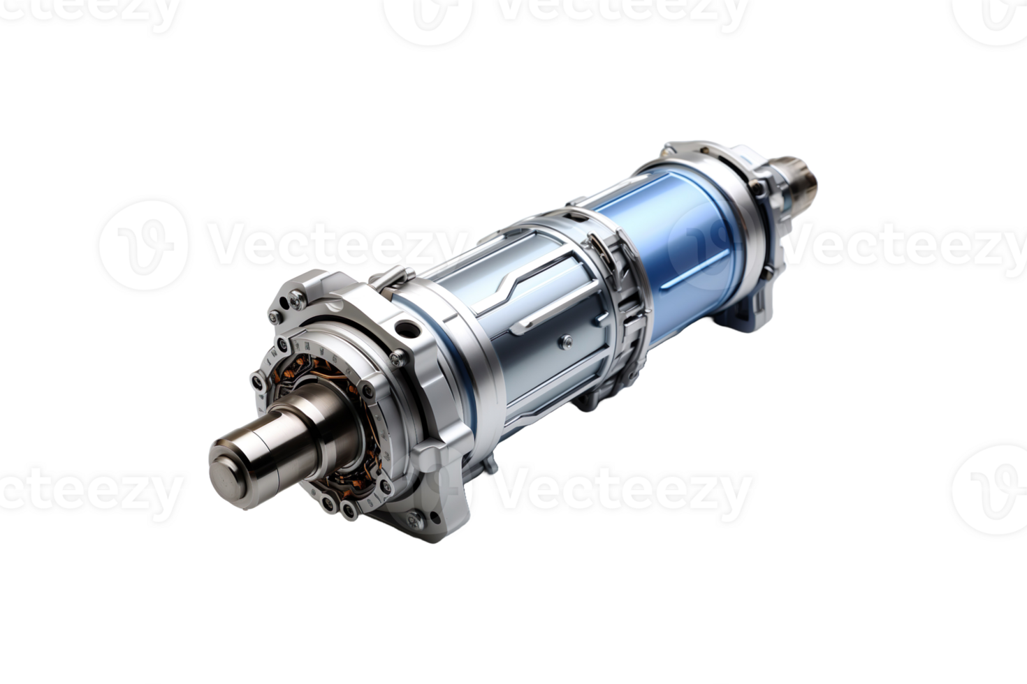 Cooler Motor Shaft isolated on transparent background. png