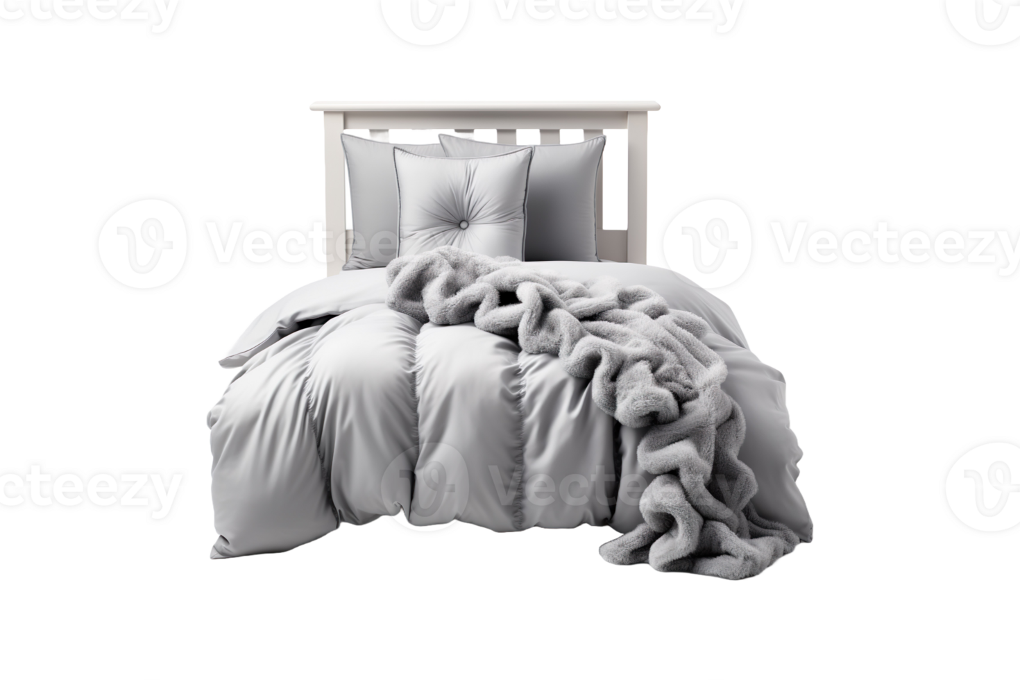 Crib Bedding Set isolated on transparent background. png