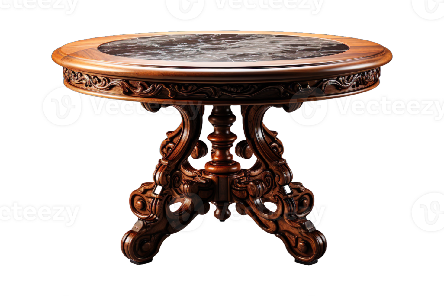 Counter Height Dining Table isolated on transparent background. png
