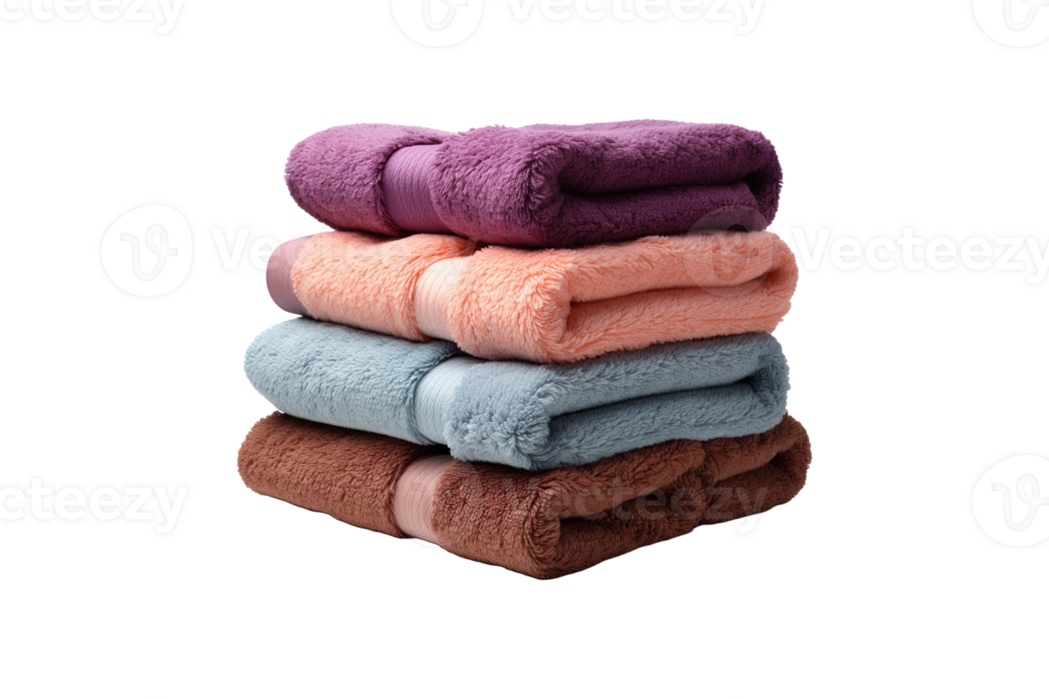 Cotton Towels isolated on transparent background. png
