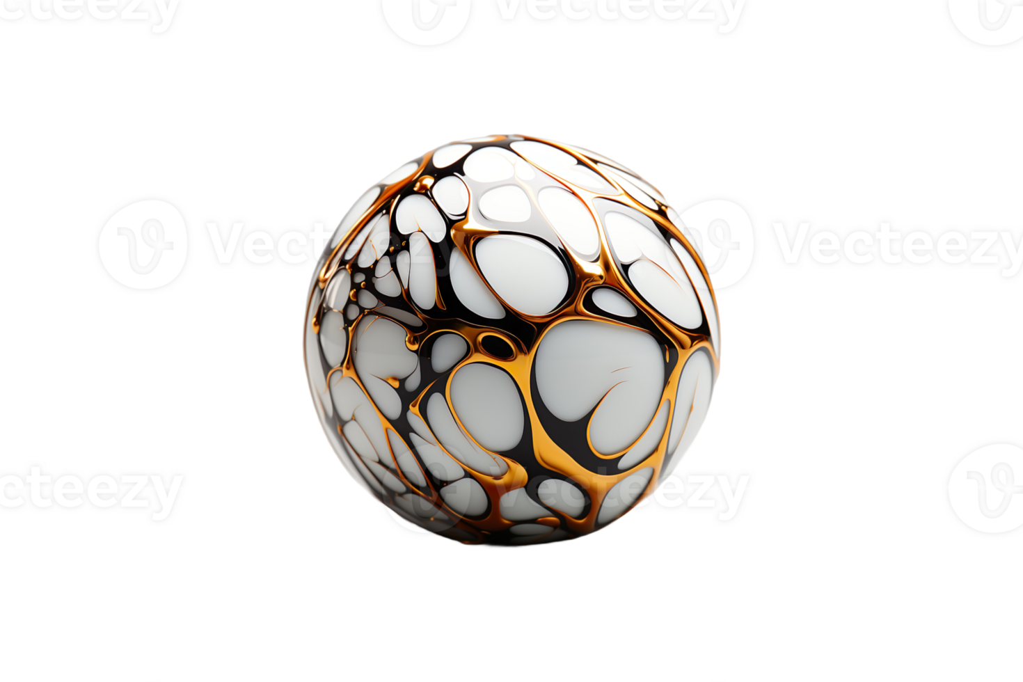 Coated Bead isolated on transparent background. png