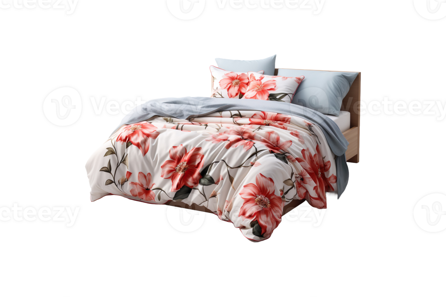 Comforter Set isolated on transparent background. png