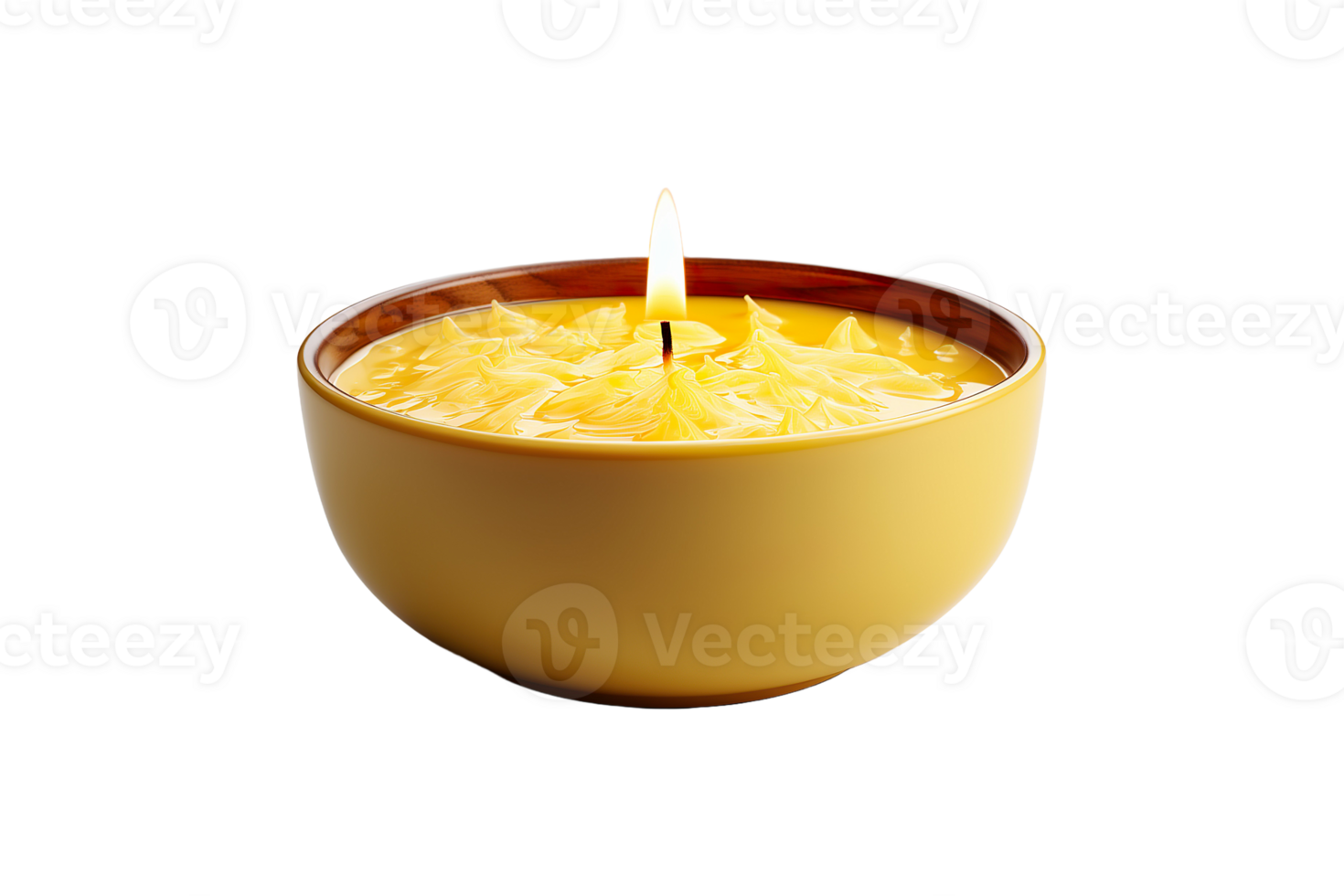 Citronella Candle isolated on transparent background. png