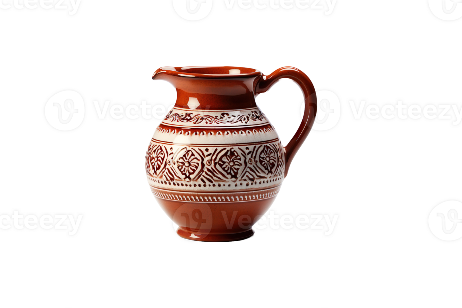 Clay Jug isolated on transparent background. png