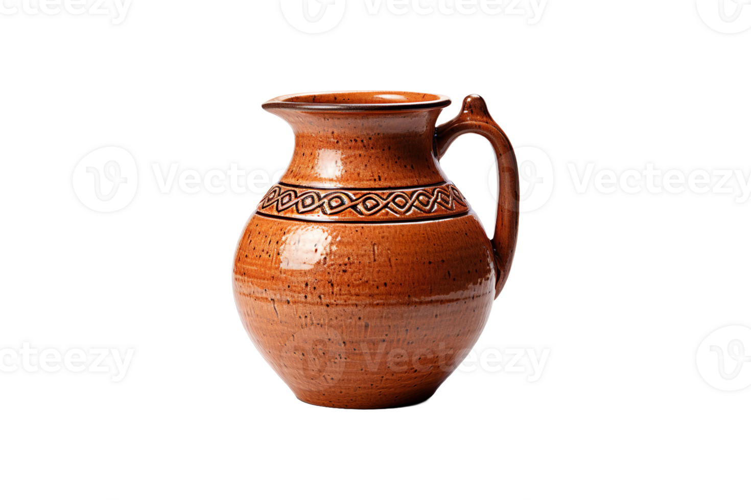 Clay Jug isolated on transparent background. png