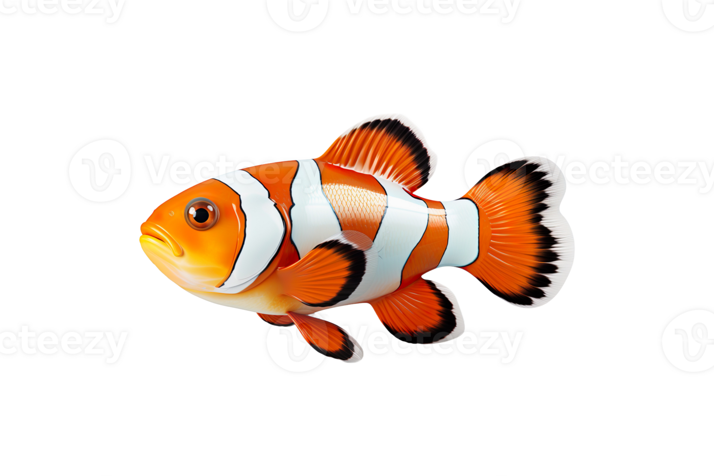 Clown Fish isolated on transparent background. png
