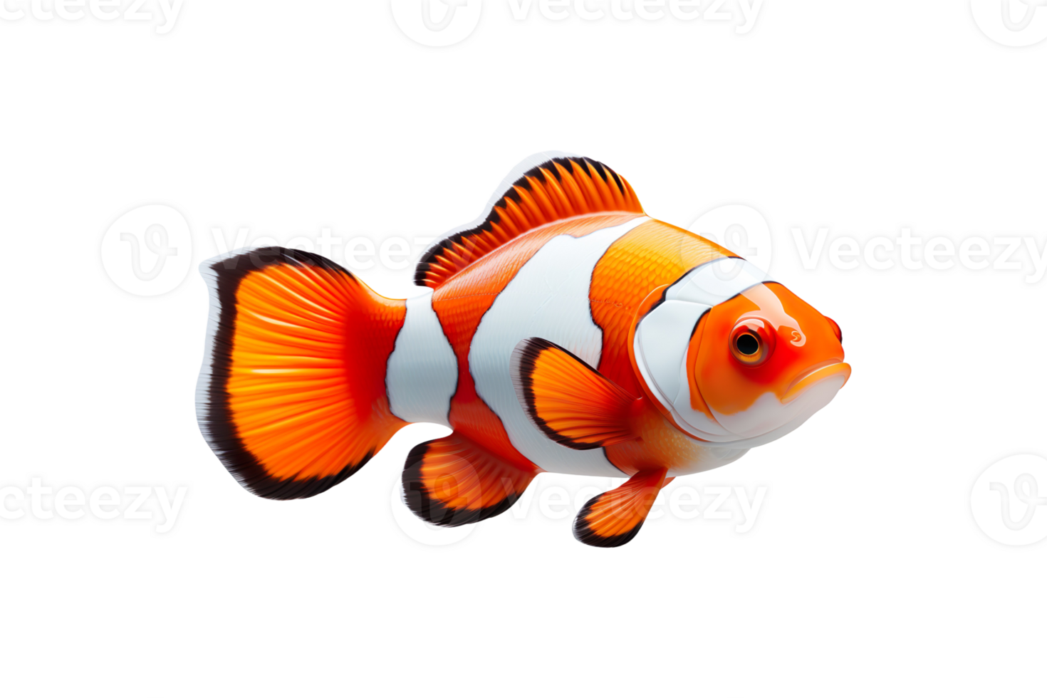 Clown Fish isolated on transparent background. png