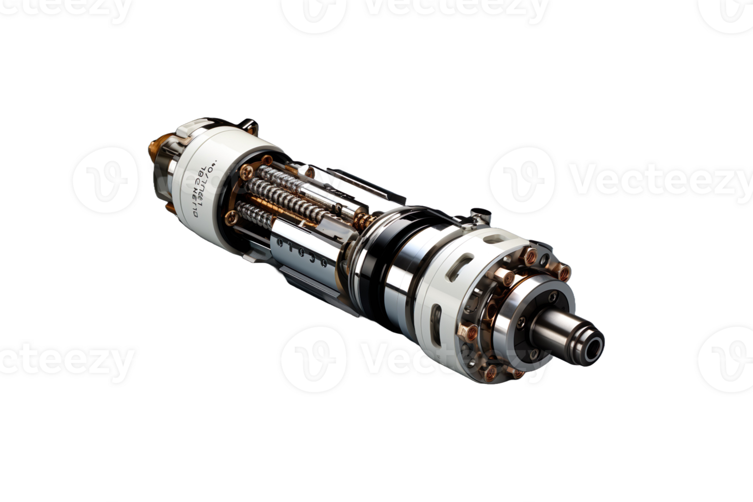 Cooler Motor Shaft isolated on transparent background. png