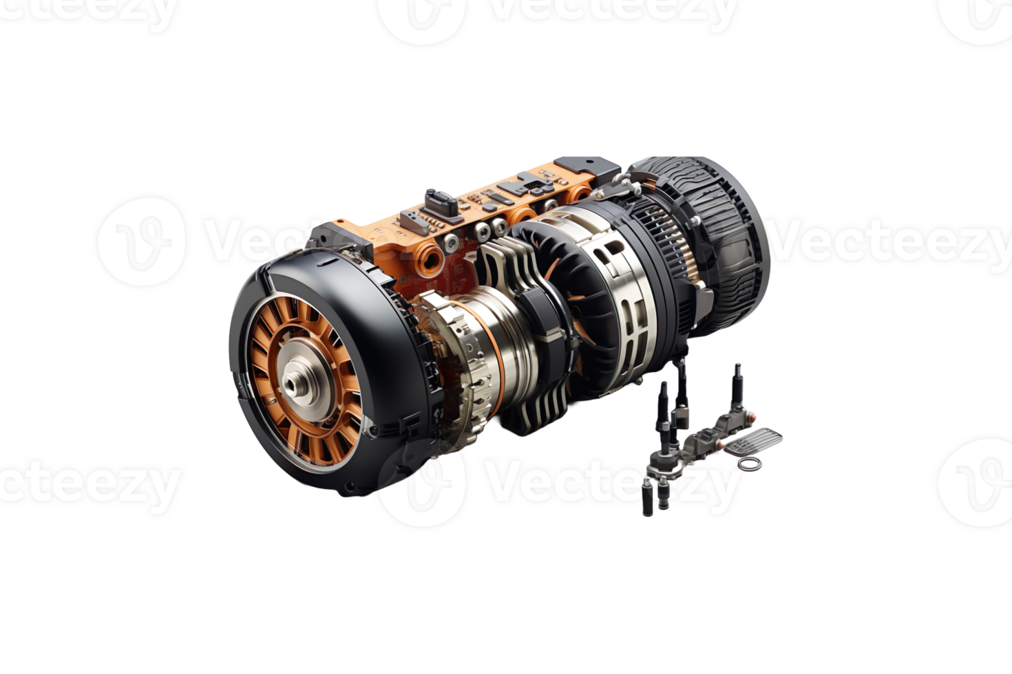 Cooler Parts isolated on transparent background. png