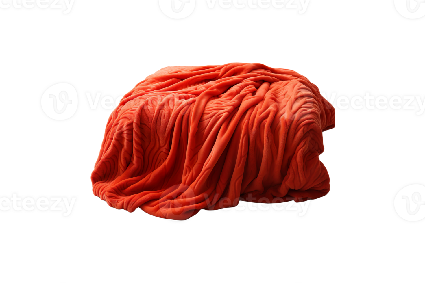 Coral Fleece Blankets isolated on transparent background. png