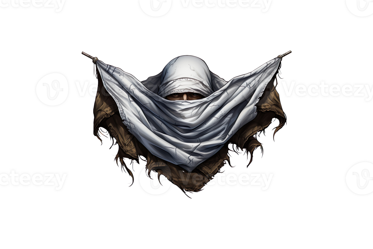 Cotton Bandana isolated on transparent background. png