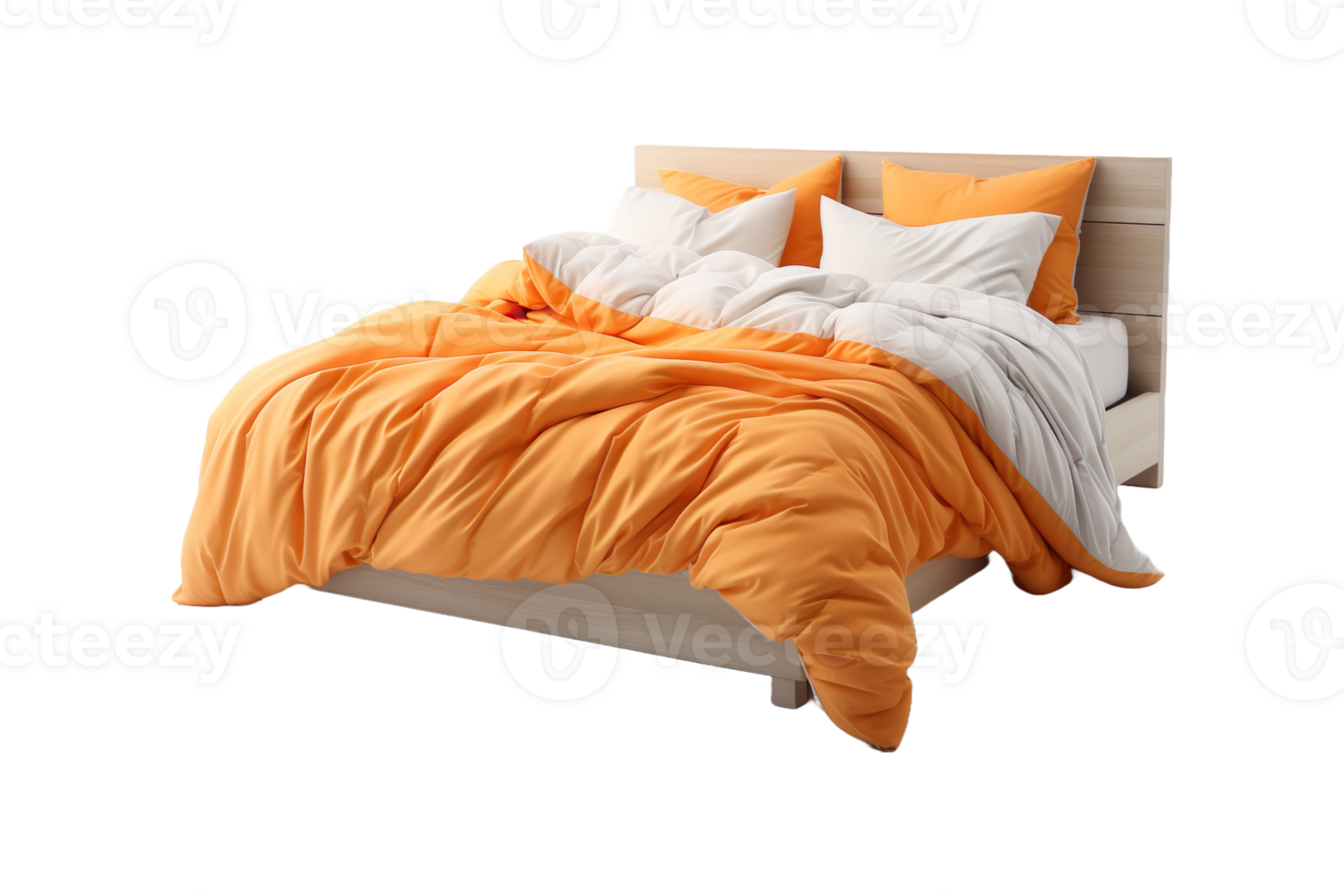 Cotton Bedspreads isolated on transparent background. png