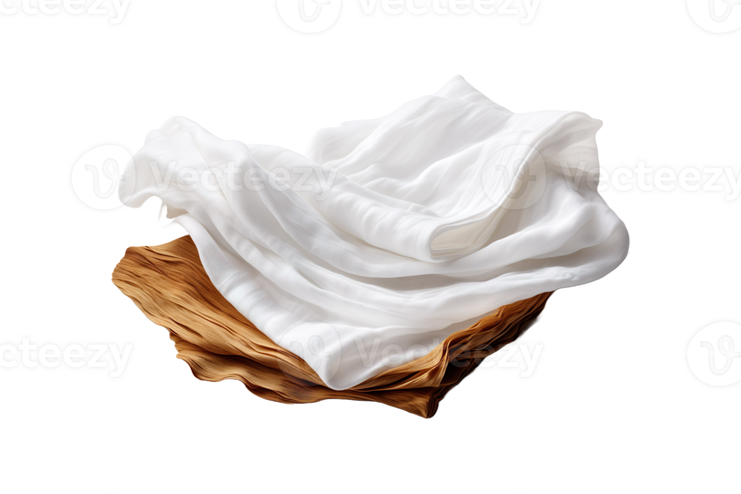 Cotton Napkin isolated on transparent background. png