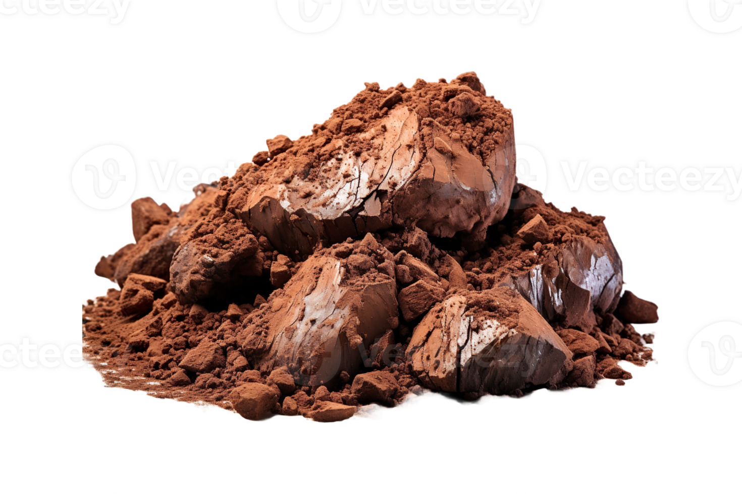 Cow Dung Diya isolated on transparent background. png