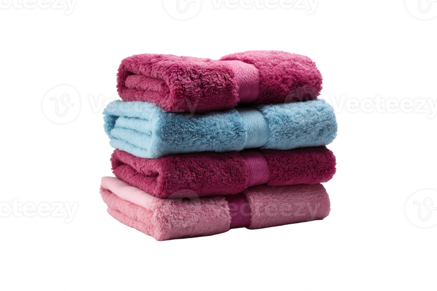Cotton Towels isolated on transparent background. png