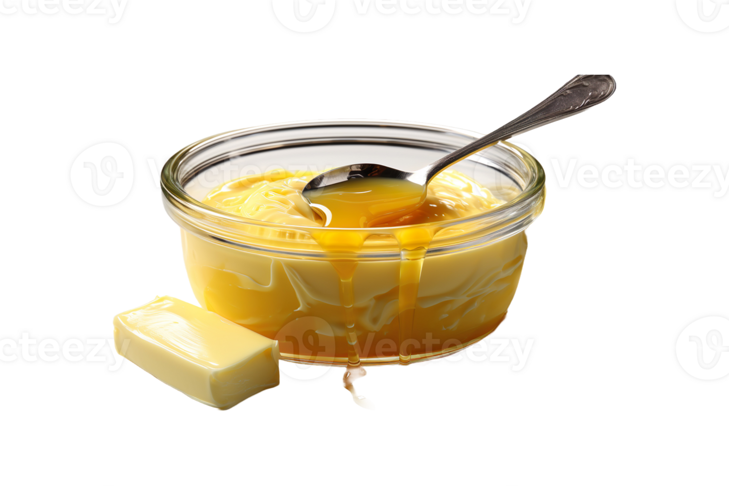 Cow Ghee isolated on transparent background. png
