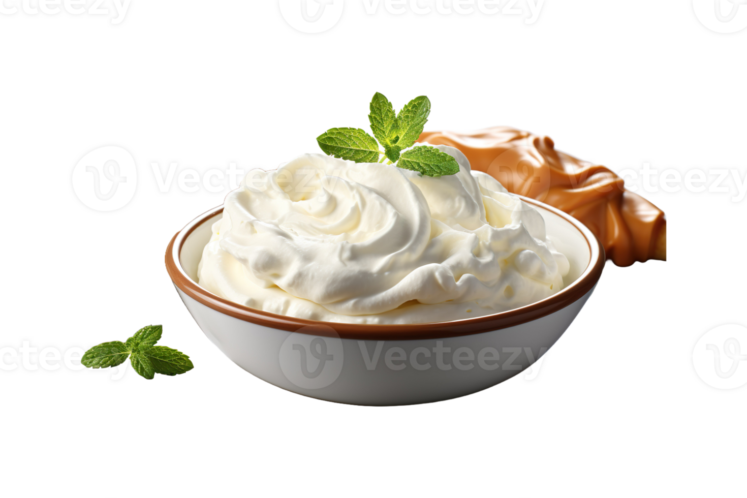 Cream Cheese isolated on transparent background. png