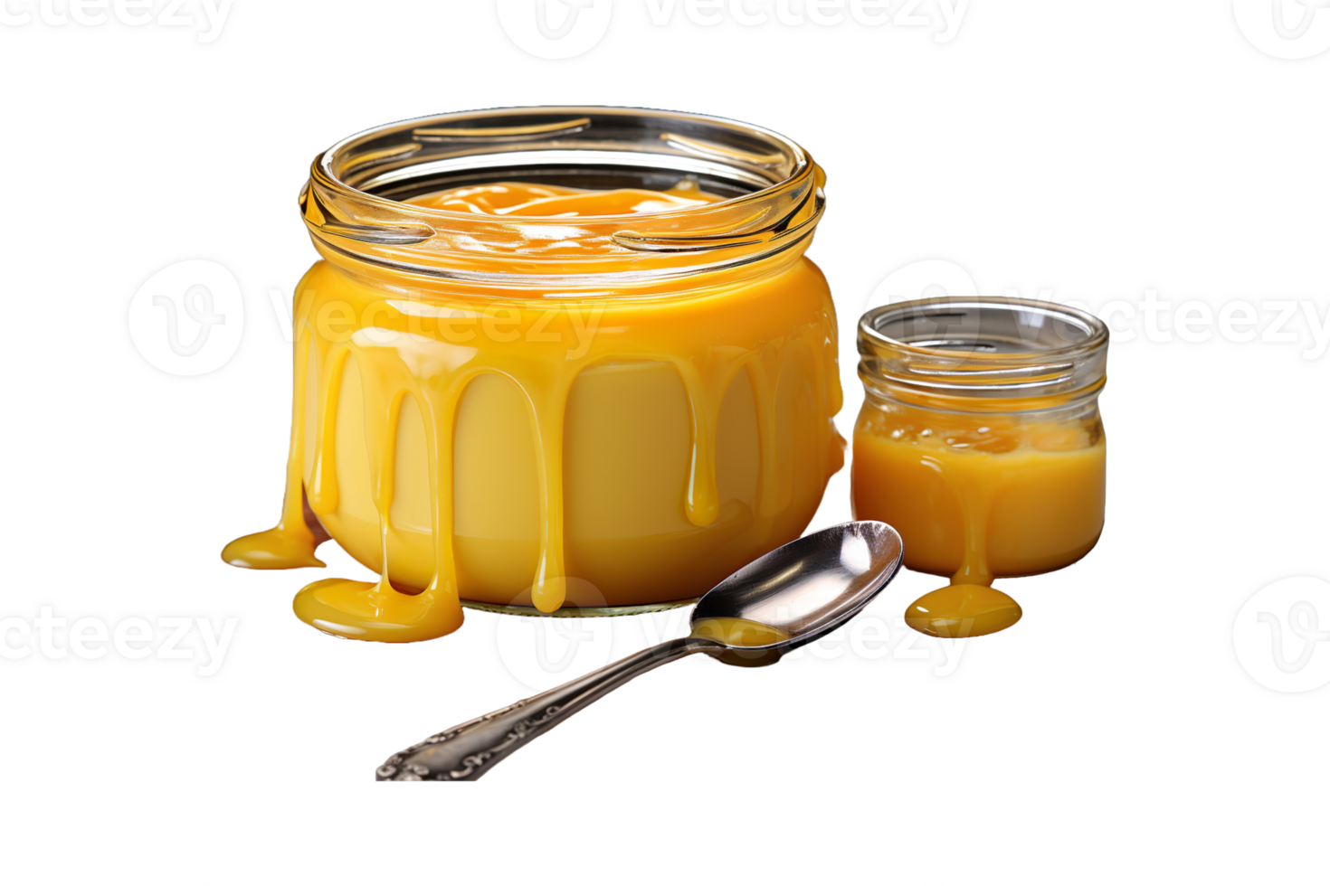 Cow Ghee isolated on transparent background. png