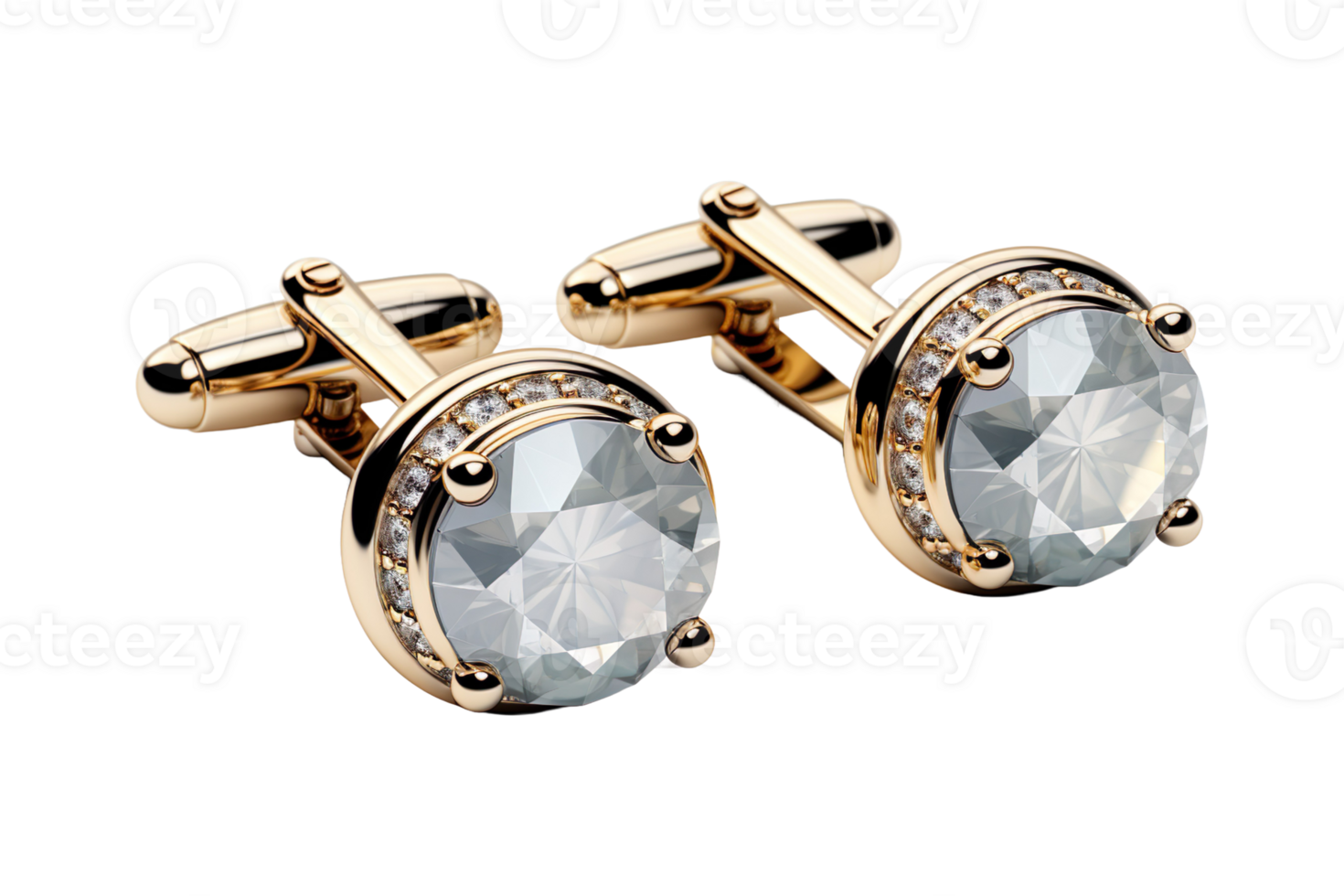 Cufflinks isolated on transparent background. png