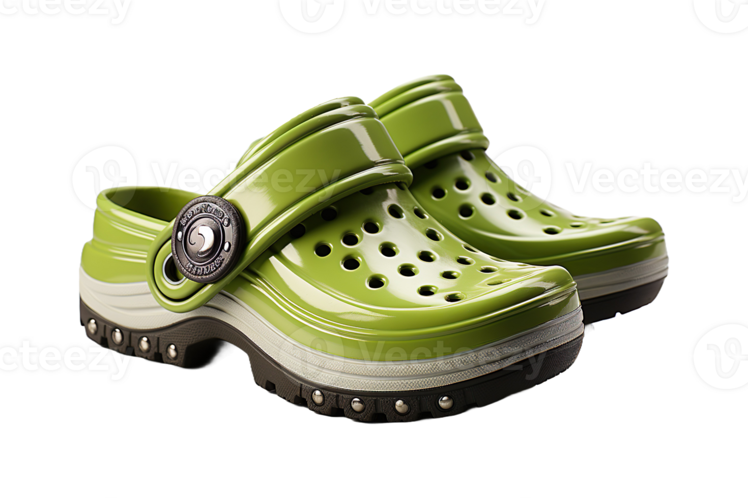 Crocs Slippers isolated on transparent background. png