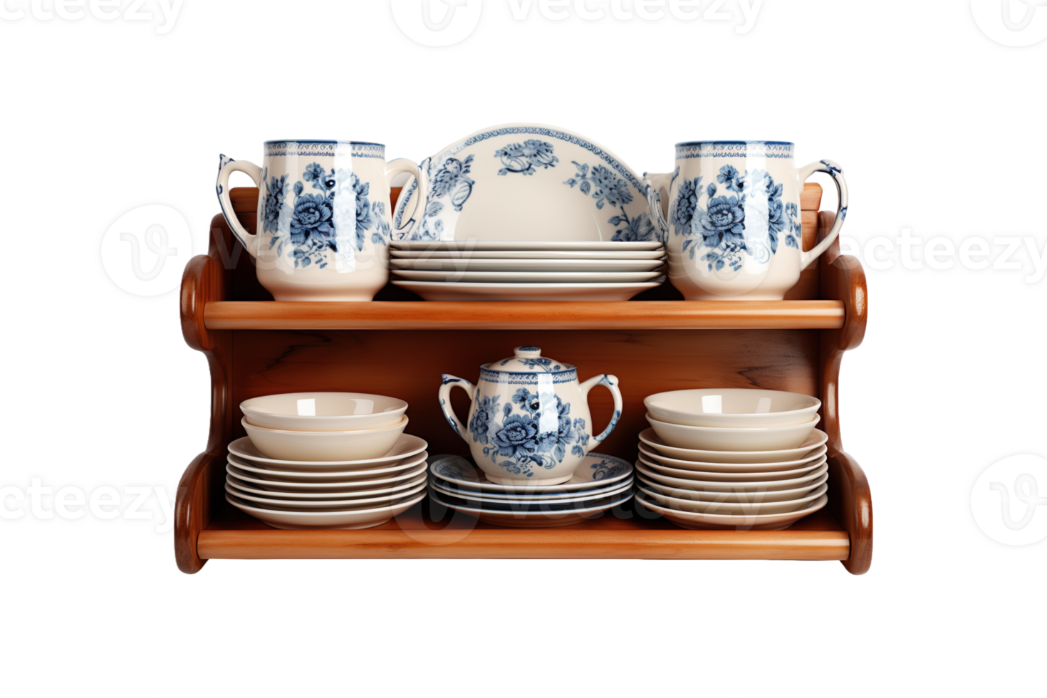 Crockery Rack isolated on transparent background. png