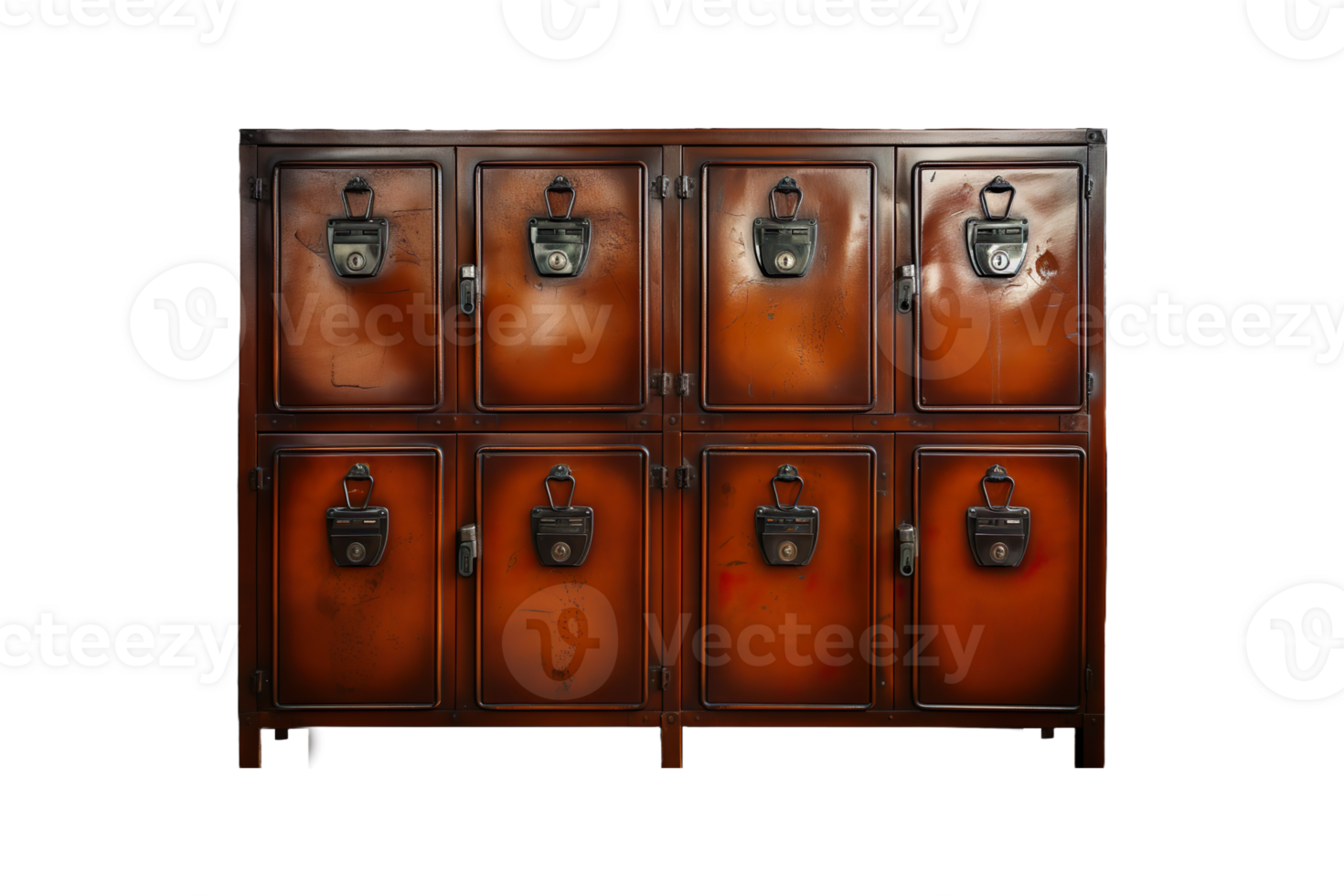 Cupboard Lockers isolated on transparent background. png