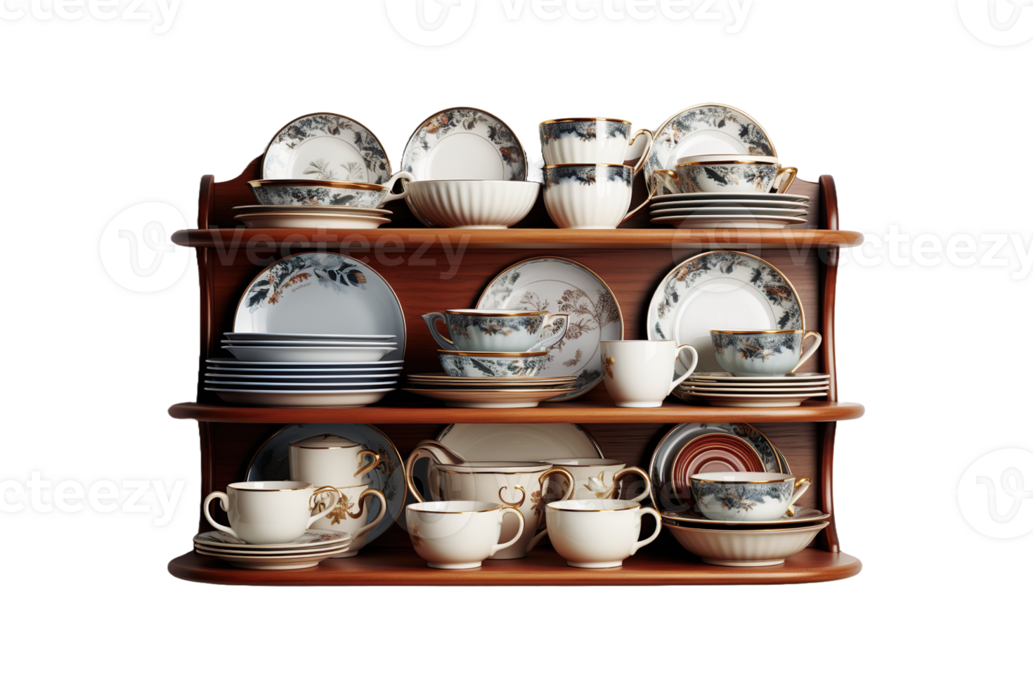 Crockery Stand isolated on transparent background. png