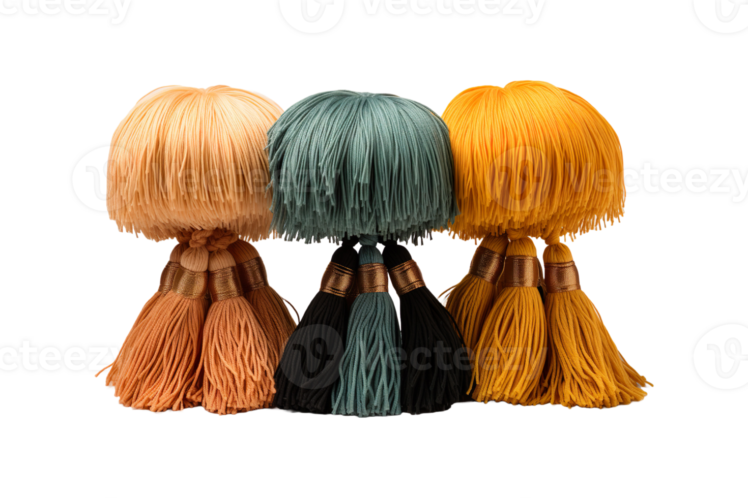 Cushion Tassels isolated on transparent background. png
