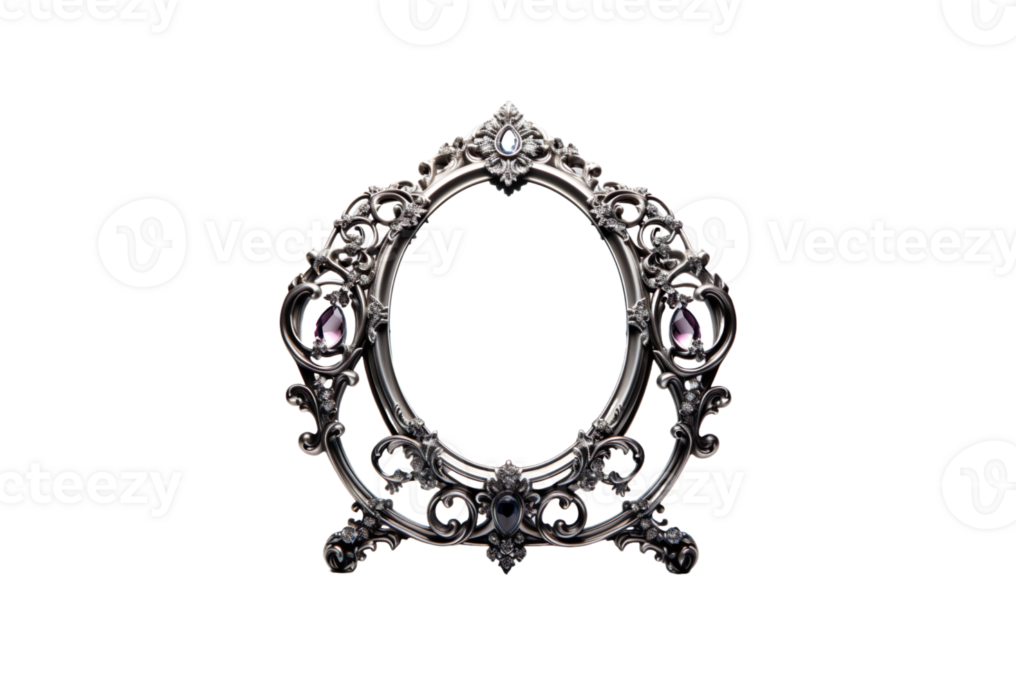 Dressing Table Mirror Frame isolated on transparent background. png