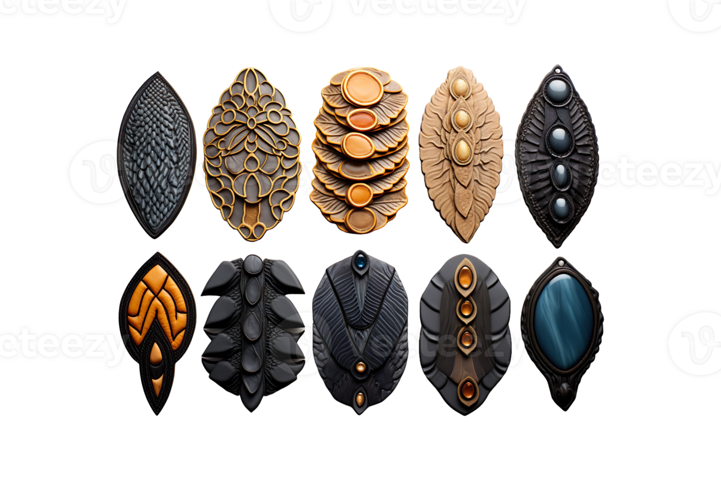 Designer Patches isolated on transparent background. png