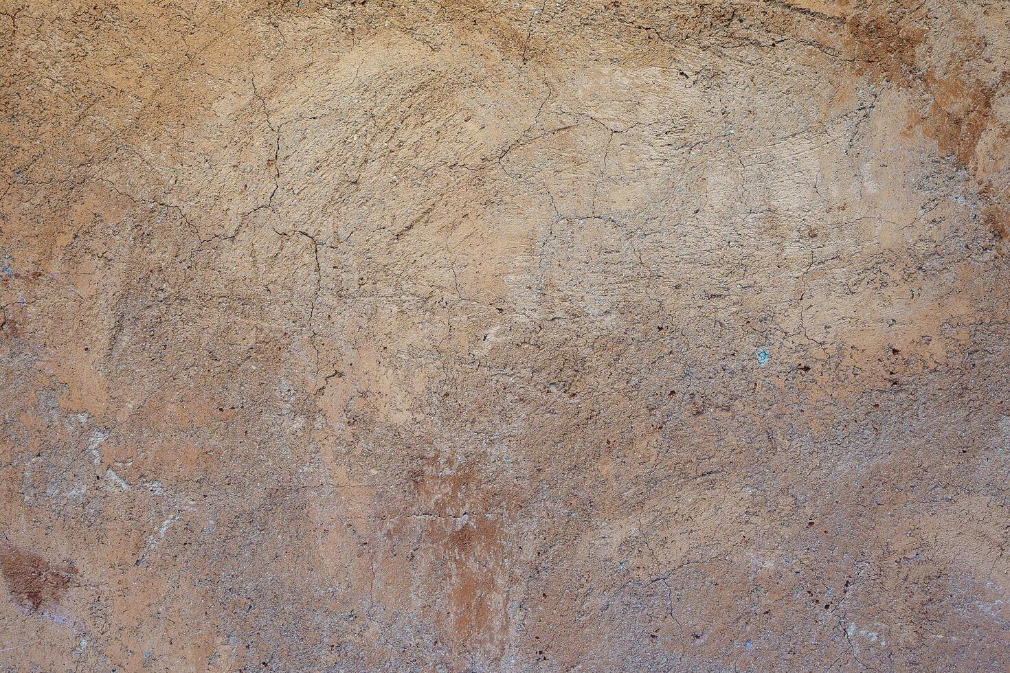 Orange-brown cement wall texture background, wallpaper abstract grunge pattern surface retro backdrop. photo