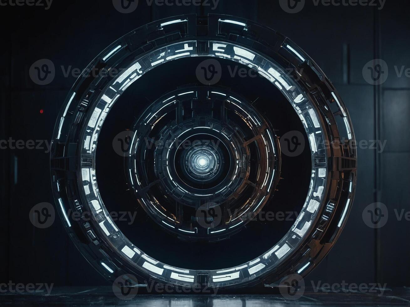 futuristic background with a circle in the center. photo