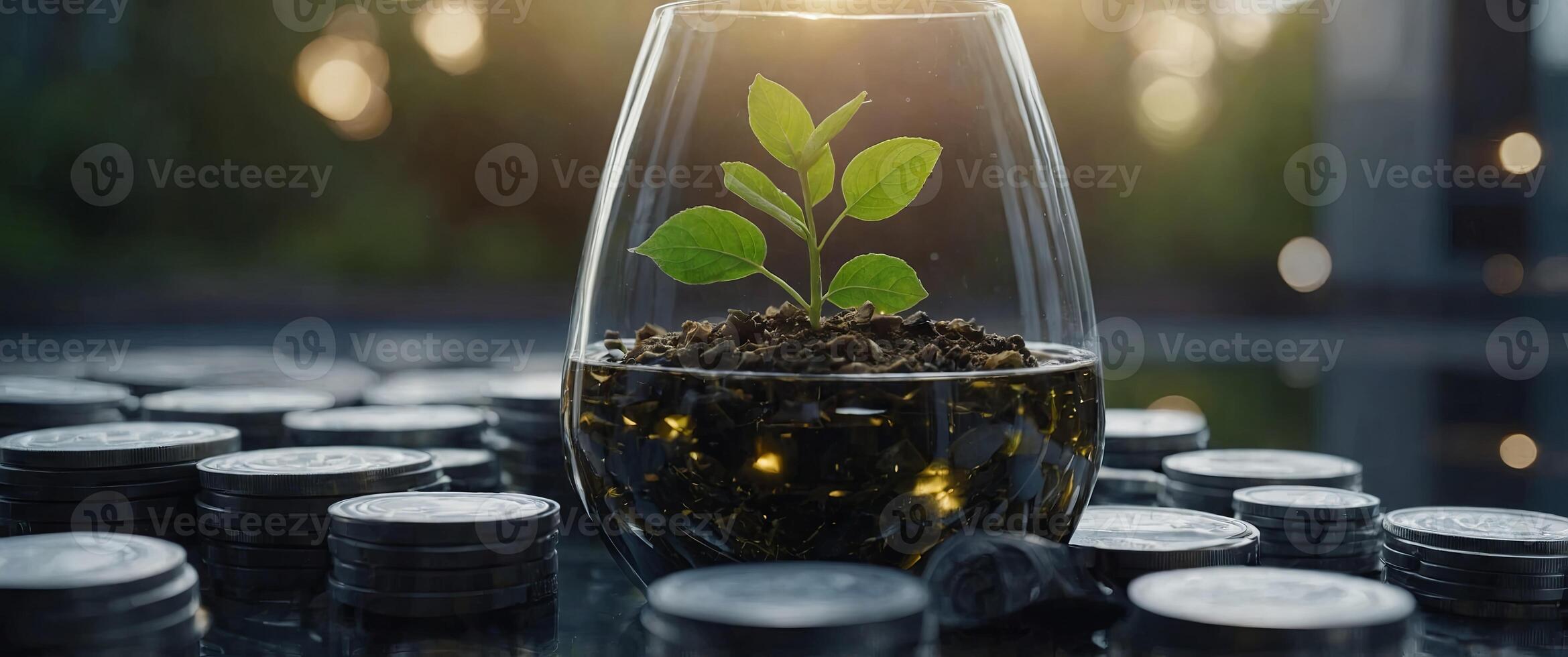 corporate concept to invest in the environment social and governance. photo