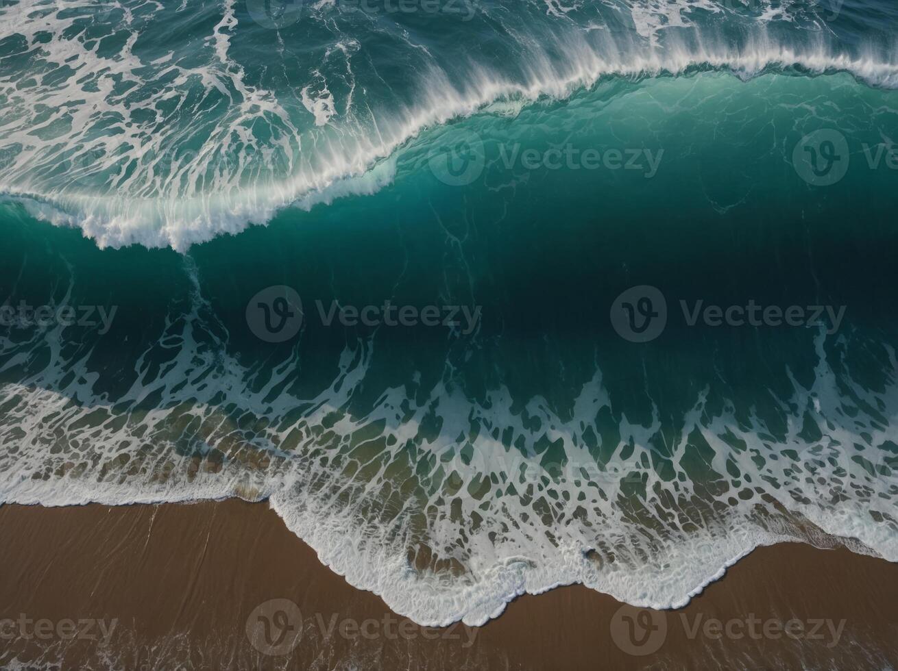 wave energy flat design top view generator water color Complementary Color Scheme. photo