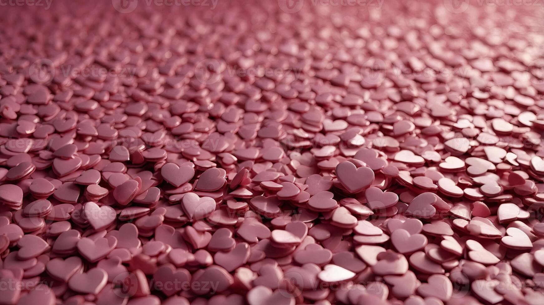 there are many pink hearts scattered on a pink background. photo