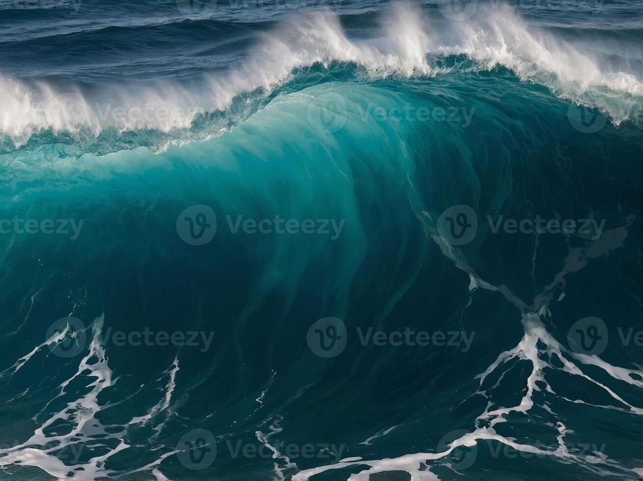 wave energy flat design top view generator water color Complementary Color Scheme. photo