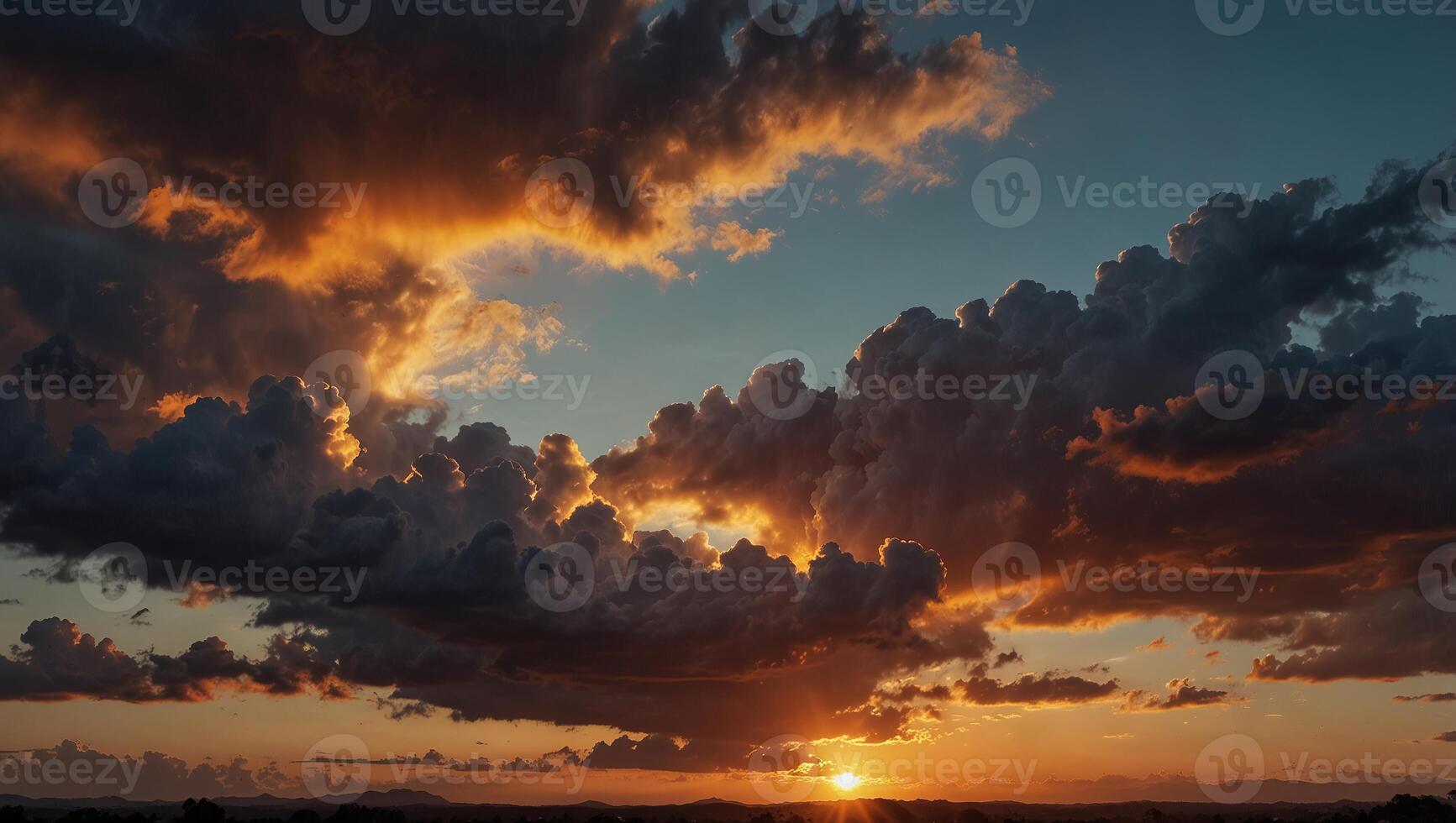 Capture the breathtaking beauty of a sunrise with vibrant skies, clouds, and energizing hues, symbolizing new beginnings and fresh perspectives. photo