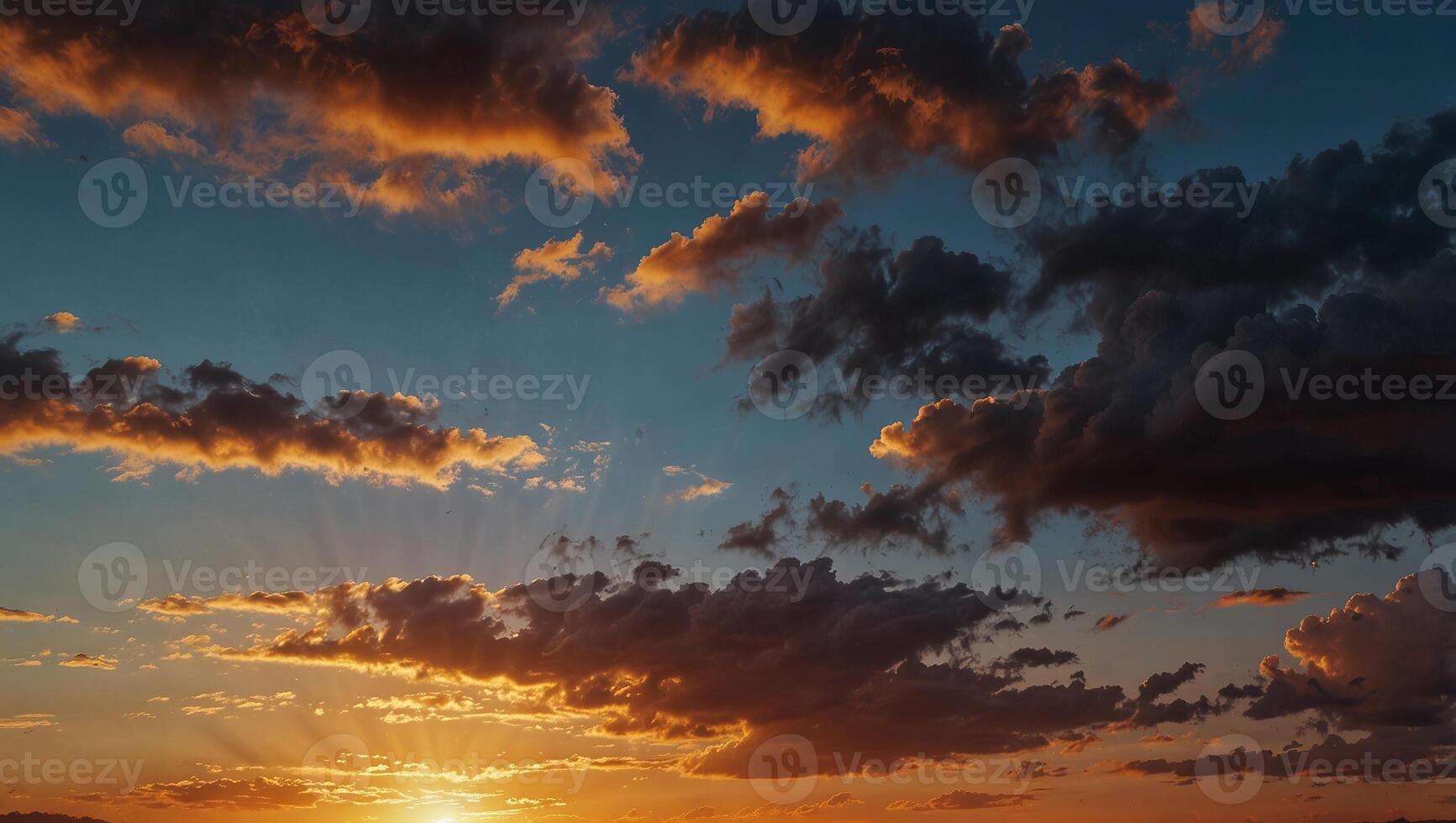 Capture the breathtaking beauty of a sunrise with vibrant skies, clouds, and energizing hues, symbolizing new beginnings and fresh perspectives. photo