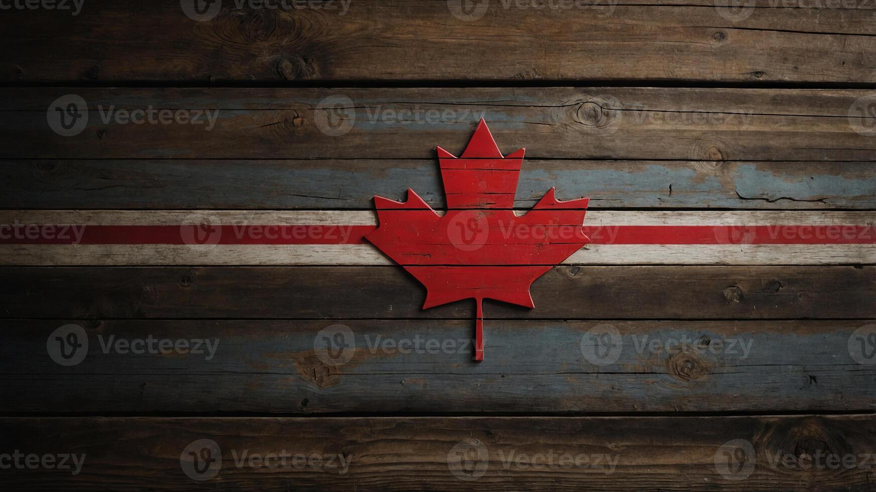Happy Labour Day Canada on weathered wood. photo