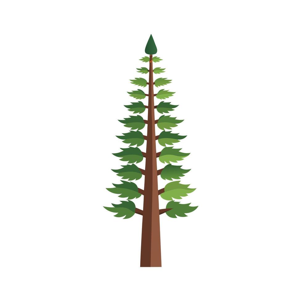 Beautiful Single Big Tree Illustration vector