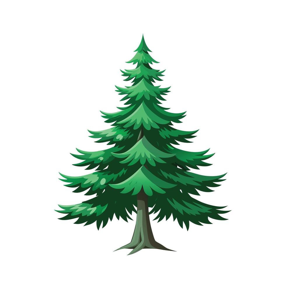 Beautiful Single Big Tree Illustration vector