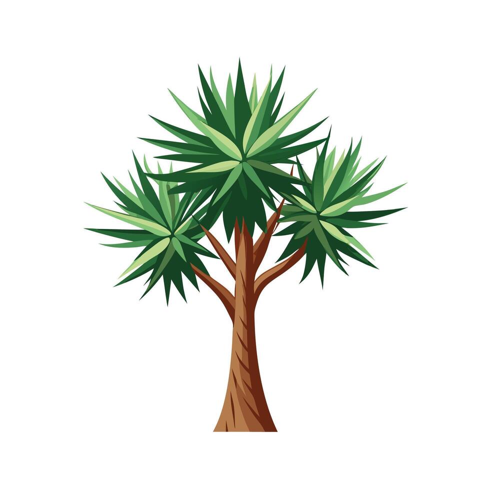 Beautiful Single Big Tree Illustration vector