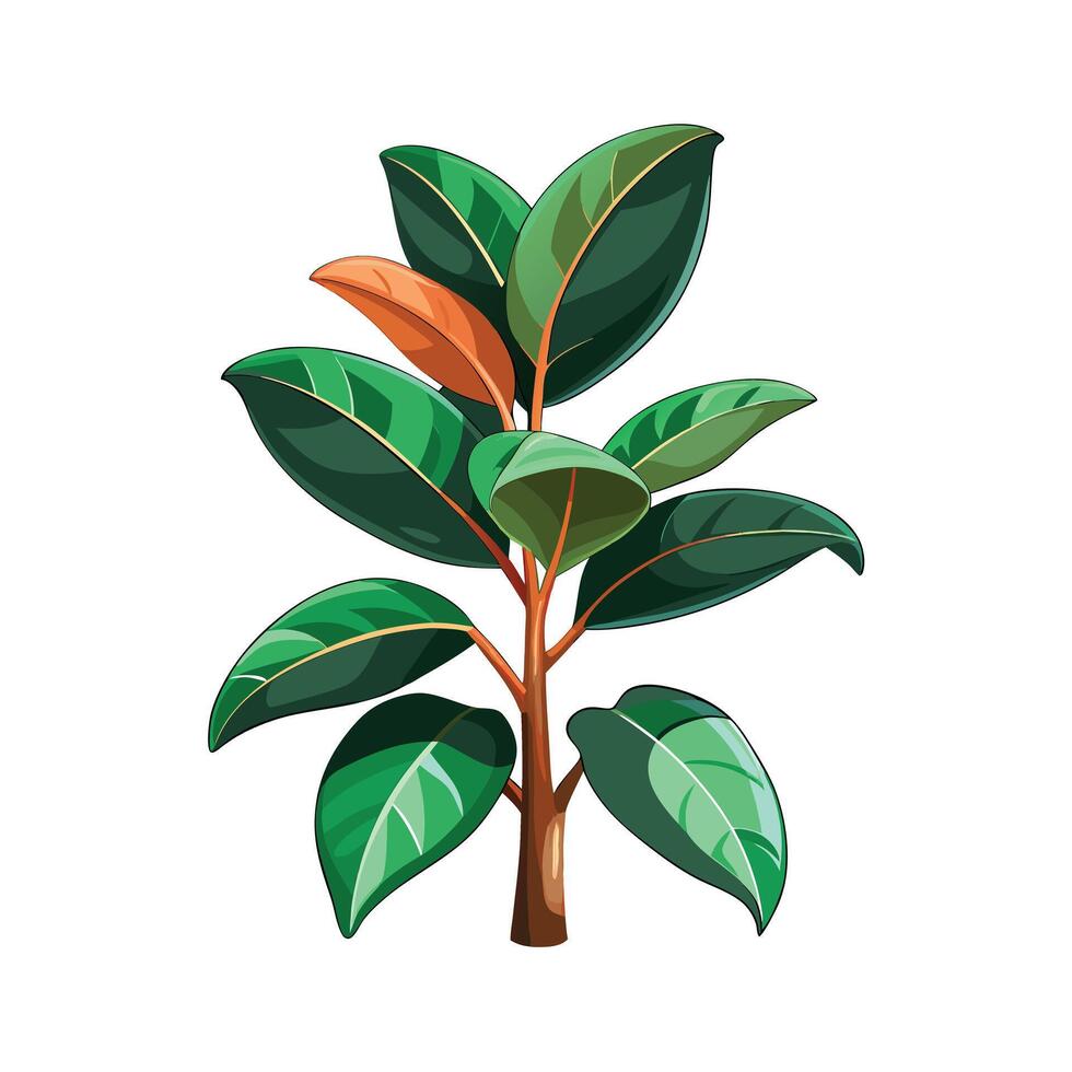 Beautiful Flowerpot Houseplant Illustration vector