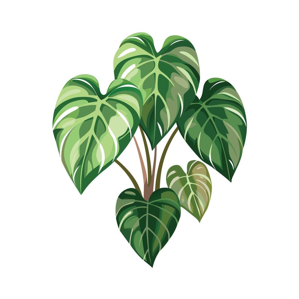 Beautiful Flowerpot Houseplant Illustration vector
