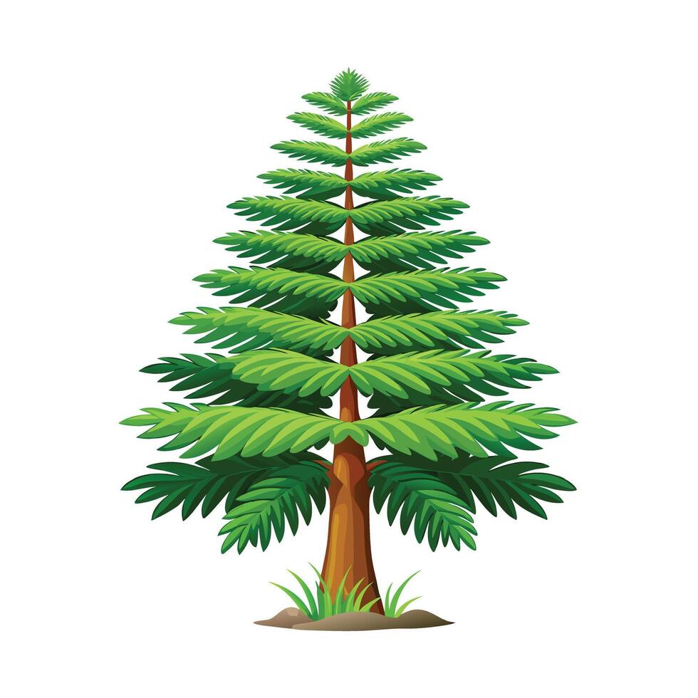 Beautiful Flowerpot Houseplant Illustration vector