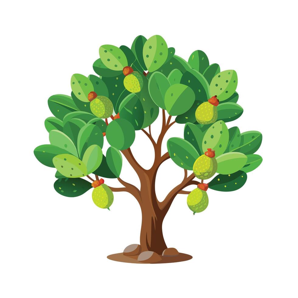 Beautiful Single Big Tree Illustration vector