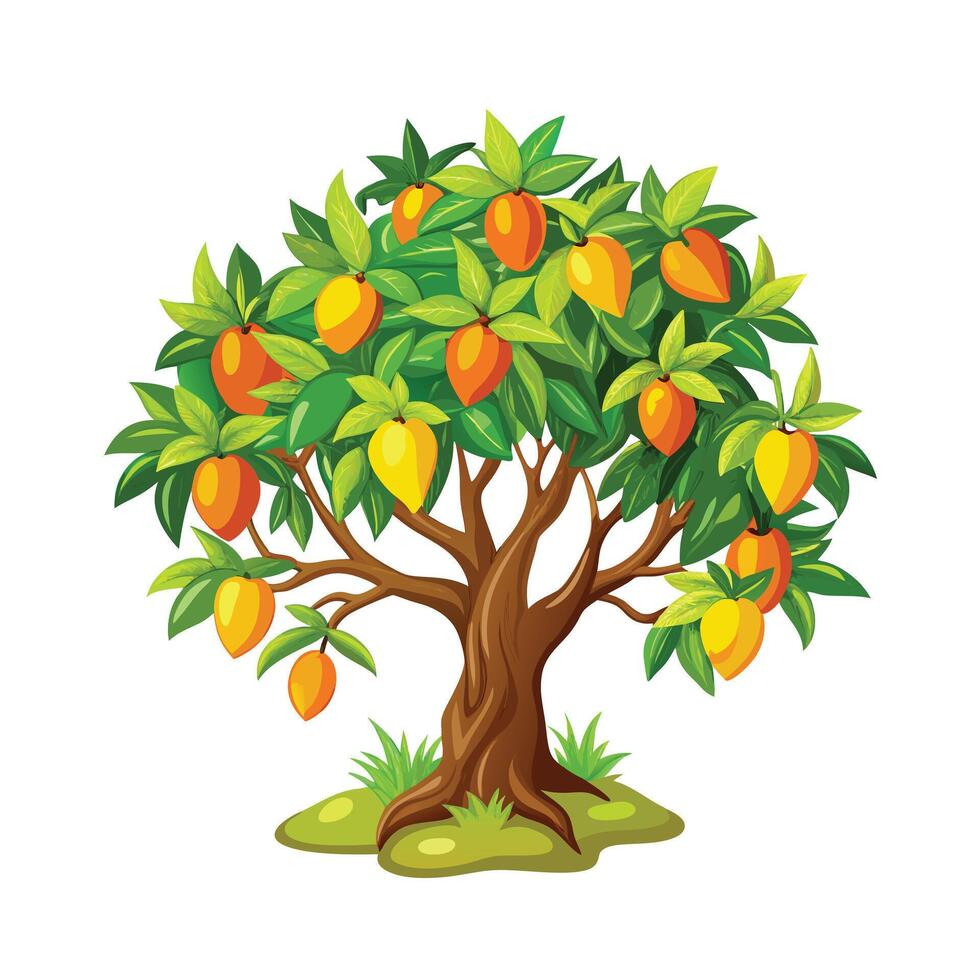 Beautiful Single Big Tree Illustration vector