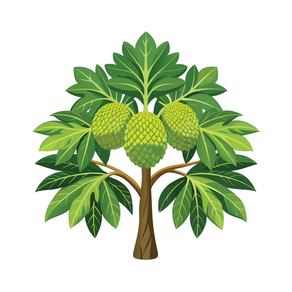 Beautiful Single Big Tree Illustration vector